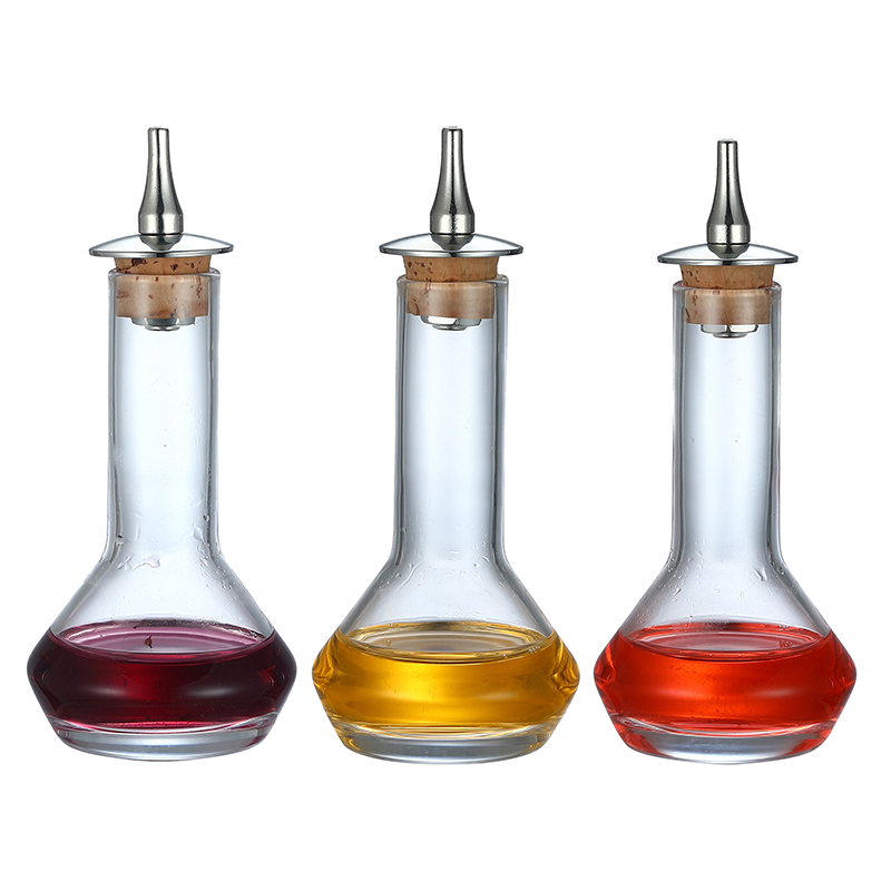 Bitters Bottle Set - Botol kaca 50ml untuk Cocktail-dengan Dash