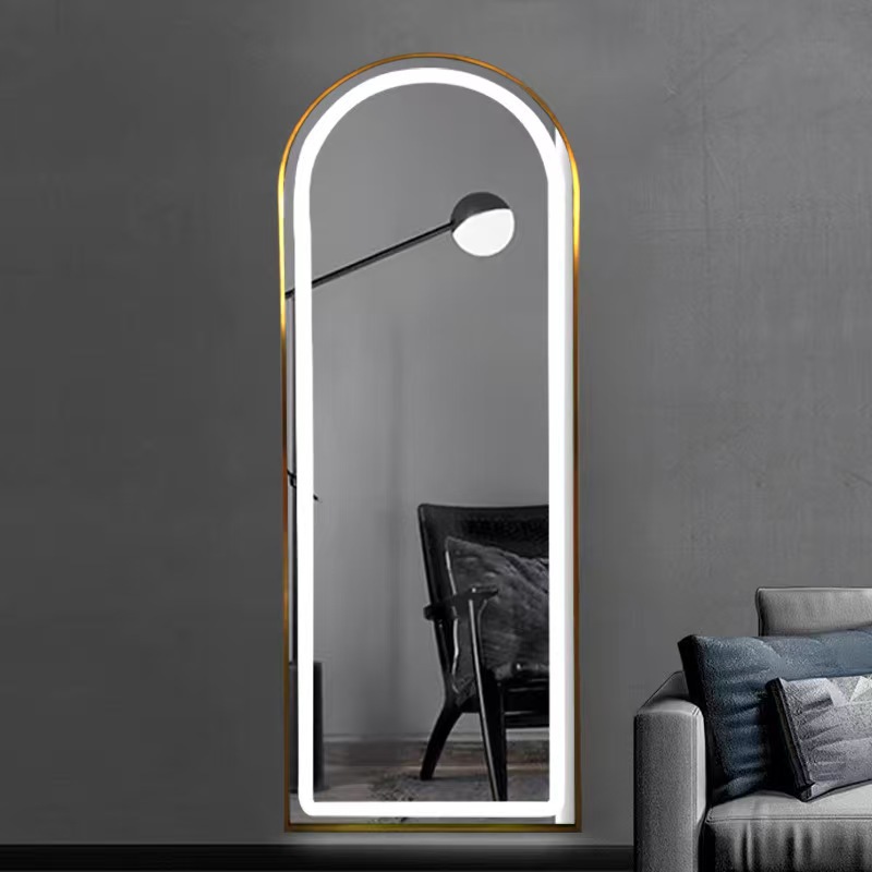Home Barbershop - Cermin Panjang Penuh Dengan Lampu LED