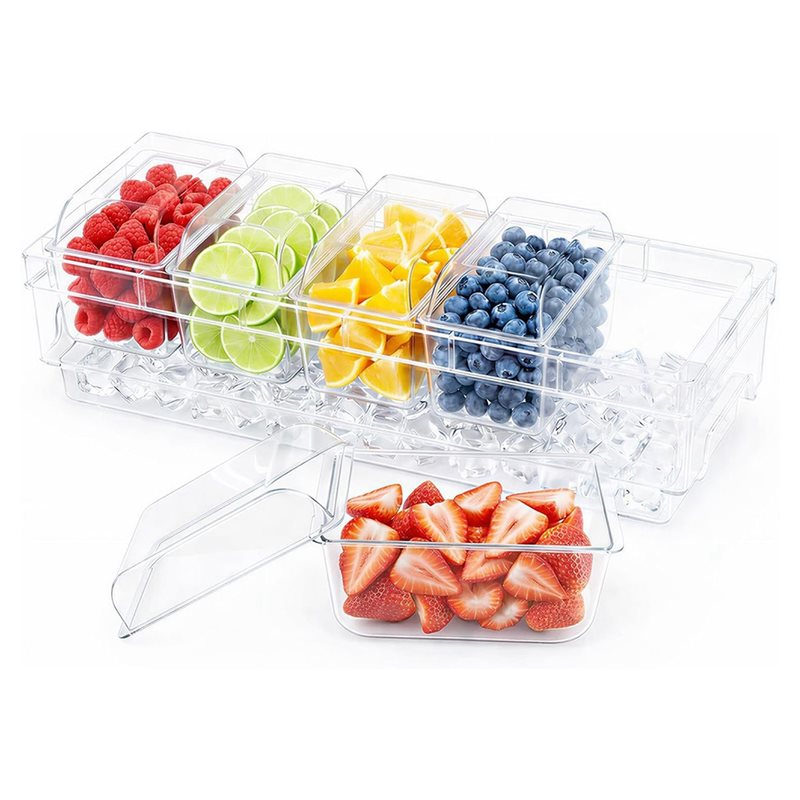Garnish Tray Set - A27F-Perlengkapan Bar Taco Untuk Set Penyajian