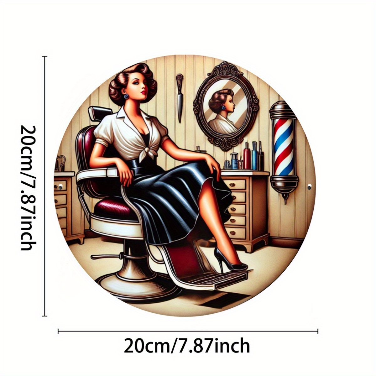 1 Buah Papan Logam Vintage unt - Home Barbershop ulasan dan harga