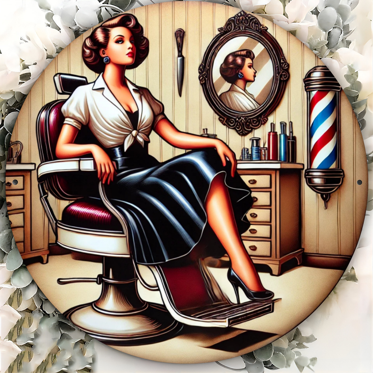 1 Buah Papan Logam Vintage unt - Home Barbershop ulasan dan harga