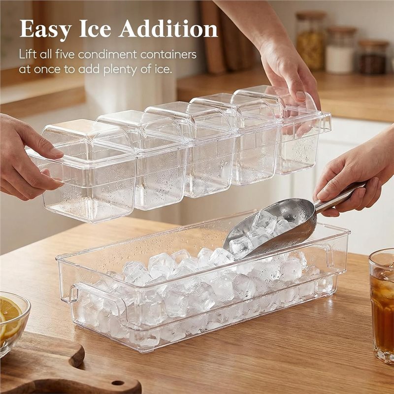 DTA4-Untuk Perlengkapan Bar, P - Garnish Tray Set ulasan dan harga