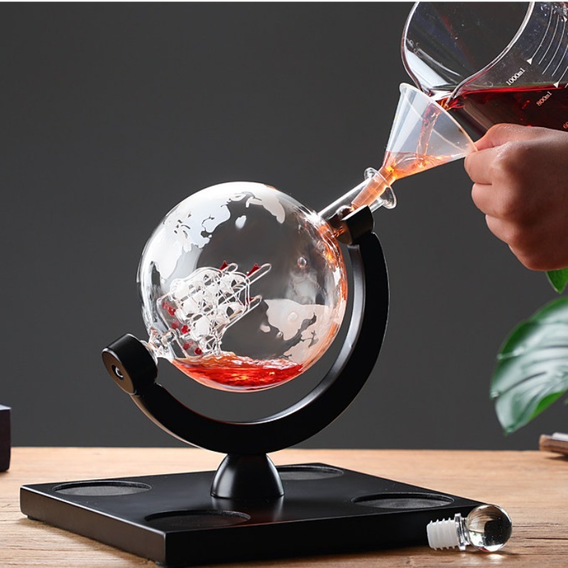 Set Dekanter Anggur Globe Deko - Home Bar Stand ulasan dan harga