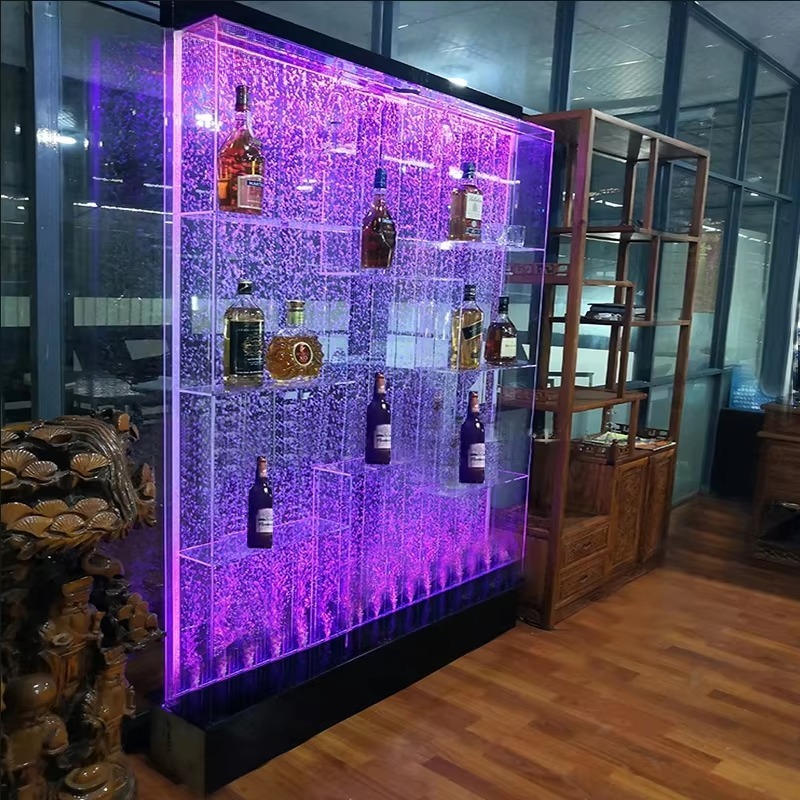 Dinding Gelembung Air LED Akri - Home Bar Shelves ulasan dan harga